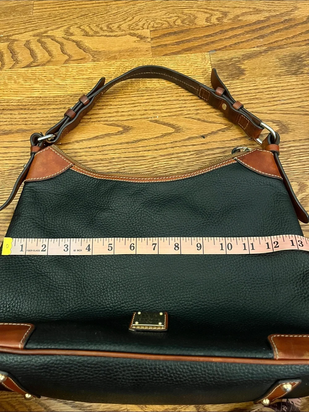 Dooney & Bourke Hobo Shoulder Bag Navy Pebbled Leather K10716120